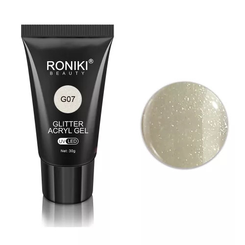 Roniki glitter poly gel - 07 - 30g