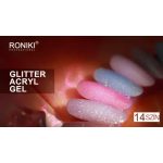 Roniki glitter poly gel - 10 - 30g