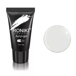   Roniki hema & TPO free poly gel - white - 30g - hema és TPO mentes