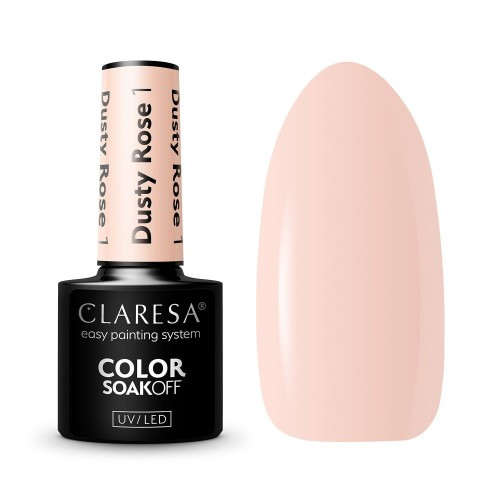 CLARESA UV/LED gél lakk 5g - DUSTY ROSE 1