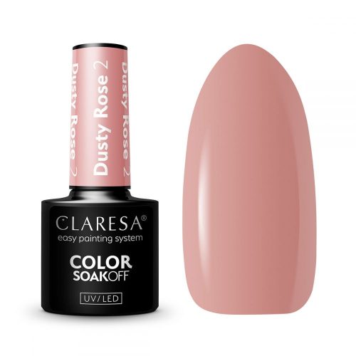 CLARESA UV/LED gél lakk 5g - DUSTY ROSE 2