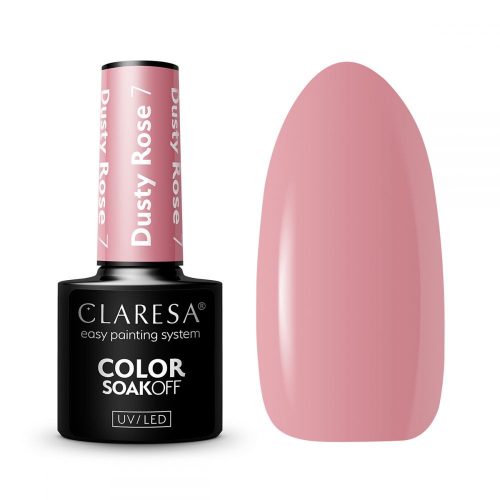 CLARESA UV/LED gél lakk 5g - DUSTY ROSE 7