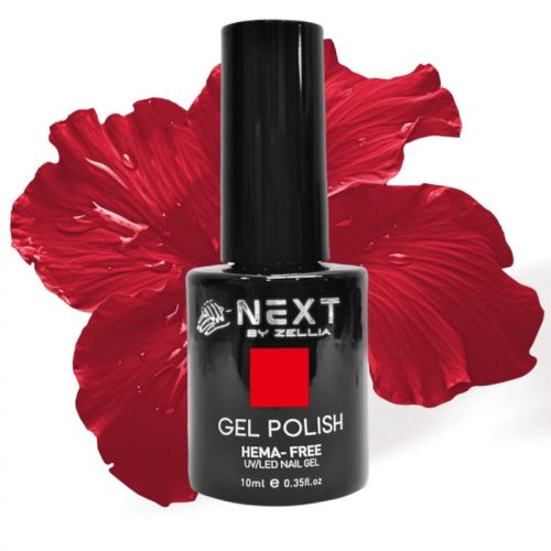Next By Zellia Gél Lakk 10Ml - Hema / Tpo Free - 004-TITKOS CSÓK PIROS