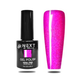   Next By Zellia Gél Lakk 10Ml - Hema / Tpo Free - 078-FÉNYCSÓK -NEON PINK-LILA CSILLÁM